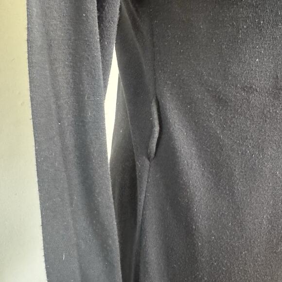 Vintage Y2K Black Cardigan Belt Loops New Wave Emo Scene Goth Indie Glam Witch L - Picture 4 of 6